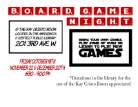 Family Boardgame Night