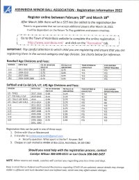 Assiniboia Minor Ball Registration