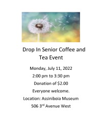 Drop In Senior Coffee and Tea Event