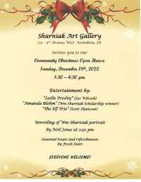 Shurniak Art Gallery Community Christmas Open House