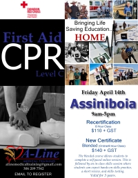 First Aid/CPR Level C class in Assiniboia