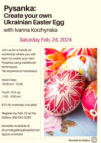 Pysanka - create your own Ukrainian Easter Egg with Ivanna Korzhynska