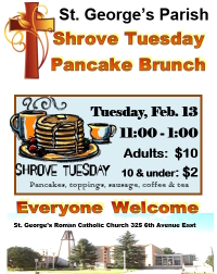 Shrove Tuesday Pancake Lunch