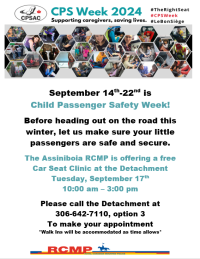 Child Passenger Safety Week Car Seat Clinic