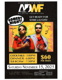Assiniboia & District Wildlife Federation Comedy Night!