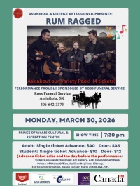 Rum Ragged Concert - Assiniboia & District Arts Council