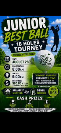 Coronach Junior Best Ball Golf Tournament 