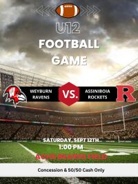 U12 Rockets Tackle Football